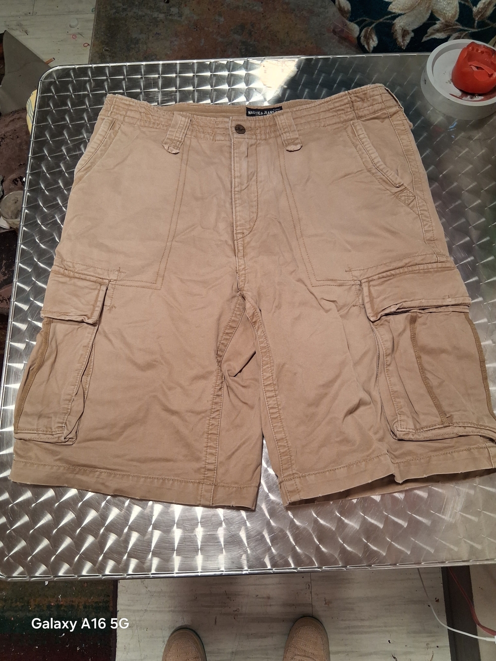 Nautica Men's Khaki Cargo Shorts